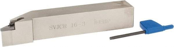 Iscar - SVJC, Right Hand Cut, 3° Lead Angle, 1" Shank Height x 1" Shank Width, Neutral Rake Indexable Turning Toolholder - 6" OAL, VC..33.. Insert Compatibility, Series Isoturn - Americas Industrial Supply