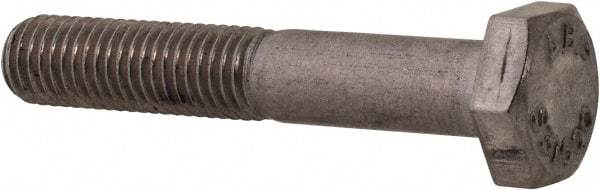 Value Collection - 1/4-28 UNF, 1-1/2" Length Under Head Hex Head Cap Screw - Fully Threaded, Grade 316 Stainless Steel, Uncoated, 7/16" Hex - Americas Industrial Supply