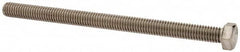 Value Collection - 3/8-16 UNC, 5-1/2" Length Under Head Hex Head Cap Screw - Fully Threaded, Grade 316 Stainless Steel, Uncoated, 9/16" Hex - Americas Industrial Supply