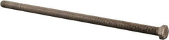 Value Collection - 3/8-16 UNC, 9" Length Under Head Hex Head Cap Screw - Fully Threaded, Grade 316 Stainless Steel, Uncoated, 9/16" Hex - Americas Industrial Supply