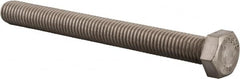 Value Collection - 1/2-13 UNC, 5" Length Under Head Hex Head Cap Screw - Fully Threaded, Grade 316 Stainless Steel, Uncoated, 3/4" Hex - Americas Industrial Supply