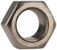 Value Collection - 3/8-24 UNF Stainless Steel Right Hand Hex Nut - 9/16" Across Flats, 21/64" High, Uncoated - Americas Industrial Supply