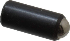 Gibraltar - 11/16" Body Length x 5/16" Body Diam, 2 Lb Init to 5 Lb Final End Force, Steel Press Fit Ball Plunger - 1/4" Ball Diam, 0.09" Max Ball Reach, +0.0010; +0.0020" Tolerance - Americas Industrial Supply