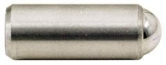 Gibraltar - 11/16" Body Length x 5/16" Body Diam, 4 Lb Init to 10 Lb Final End Force, Stainless Steel Press Fit Ball Plunger - 1/4" Ball Diam, 0.09" Max Ball Reach, +0.0010; +0.0020" Tolerance - Americas Industrial Supply