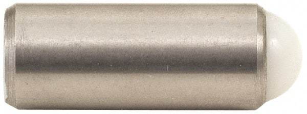 Gibraltar - 11/16" Body Length x 5/16" Body Diam, 8 Lb Init to 16 Lb Final End Force, Stainless Steel Press Fit Ball Plunger - 1/4" Ball Diam, 0.09" Max Ball Reach, +0.0010; +0.0020" Tolerance - Americas Industrial Supply