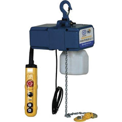Vestil - 1/4 Ton Capacity, 0 to 49 FPM Lift Speed, 220 Volt, Electric Chain Hoist - 0.5 Output hp, 13' Max Lift - Americas Industrial Supply