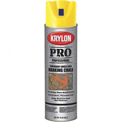 Krylon - 15 fl oz Yellow Marking Chalk - Solvent Base Formula - Americas Industrial Supply