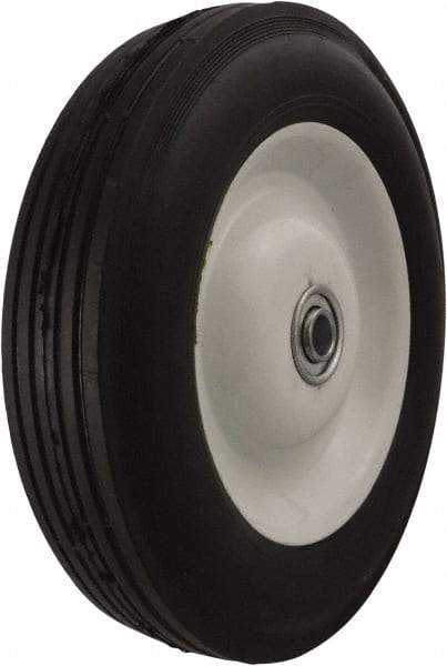 Marathon Industries - 8 Inch Diameter x 1-3/4 Inch Wide, Rubber Caster Wheel - 225 Lb. Capacity, 1-3/8 Inch Hub Length, 1/2 Inch Axle Diameter - Americas Industrial Supply