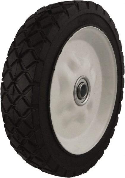 Marathon Industries - 7 Inch Diameter x 1-1/2 Inch Wide, Rubber Caster Wheel - 60 Lb. Capacity, 1-3/8 Inch Hub Length, 1/2 Inch Axle Diameter - Americas Industrial Supply