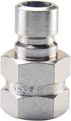 Parker - 3/8 NPTF Steel Hydraulic Hose Female Pipe Thread Nipple - 200 psi, 6 GPM, Series Moldmate - Americas Industrial Supply