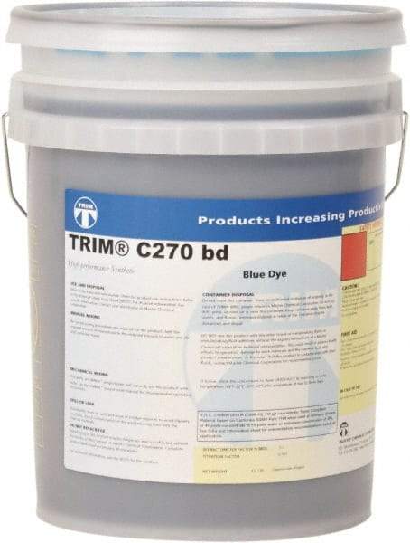 Master Fluid Solutions - Trim C270 bd, 5 Gal Pail Cutting & Grinding Fluid - Synthetic, For Cutting, Grinding - Americas Industrial Supply