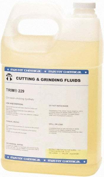 Master Fluid Solutions - Trim 229, 1 Gal Bottle Cutting Fluid - Synthetic - Americas Industrial Supply