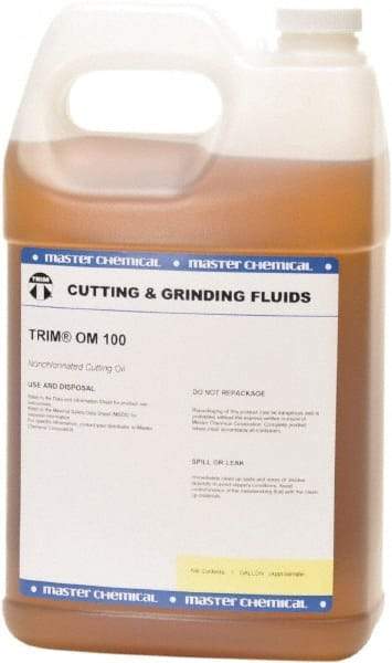 Master Fluid Solutions - Trim OM 100, 1 Gal Bottle Cutting Fluid - Straight Oil - Americas Industrial Supply