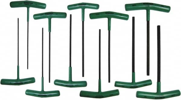 Bondhus - 11 Piece T6 to T50 T-Handle Cushion Grip Torx Key Set - T6, T8, T10, T15, T20, T25, T27, T30, T40, T45, T50 Torx Size - Americas Industrial Supply