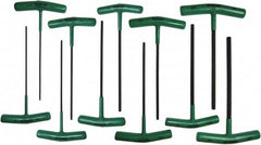 Bondhus - 11 Piece T6 to T50 T-Handle Cushion Grip Torx Key Set - T6, T8, T10, T15, T20, T25, T27, T30, T40, T45, T50 Torx Size - Americas Industrial Supply