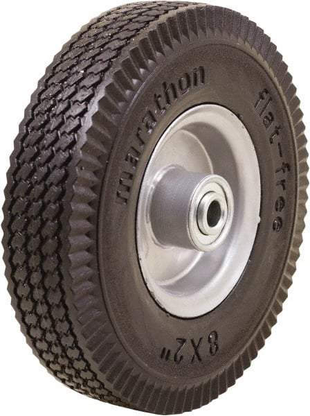 Marathon Industries - 2" Wide x 8" High x 2" Deep Sawtooth Flat Free Hand Truck Tire - 250 Lb Load Capacity - Americas Industrial Supply