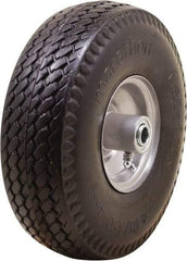Marathon Industries - 3-19/64" Wide x 10-1/2" High x 4" Deep Flat Free Hand Truck Tire - 300 Lb Load Capacity - Americas Industrial Supply