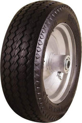 Marathon Industries - 3-19/64" Wide x 10-1/2" High x 4" Deep Flat Free Hand Truck Tire - 300 Lb Load Capacity - Americas Industrial Supply