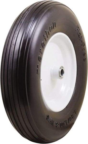 Marathon Industries - 3-45/64" Wide x 15-1/2" High x 4" Deep Flat Free Hand Truck Tire - 500 Lb Load Capacity - Americas Industrial Supply