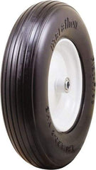 Marathon Industries - 3-45/64" Wide x 15-1/2" High x 4" Deep Flat Free Hand Truck Tire - 500 Lb Load Capacity - Americas Industrial Supply