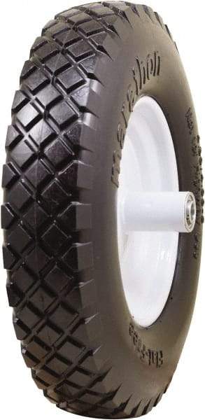 Marathon Industries - 3-45/64" Wide x 15-1/2" High x 6" Deep Flat Free Hand Truck Tire - 500 Lb Load Capacity - Americas Industrial Supply