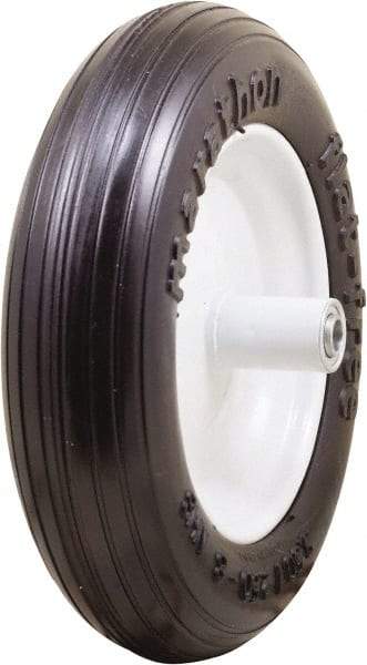 Marathon Industries - 3-13/64" Wide x 13" High x 6" Deep Flat Free Hand Truck Tire - 300 Lb Load Capacity - Americas Industrial Supply