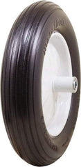 Marathon Industries - 3-45/64" Wide x 15-1/2" High x 6" Deep Flat Free Hand Truck Tire - 500 Lb Load Capacity - Americas Industrial Supply