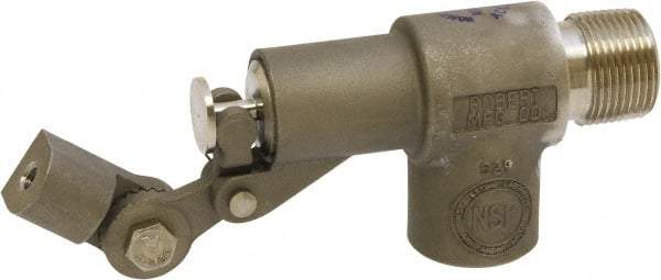 Control Devices - 3/4" Pipe, Stainless Steel, Angle Pattern-Single Seat, Mechanical Float Valve - 85 psi, MIP End Connections - Americas Industrial Supply