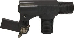 Control Devices - 3/8" Pipe, PVC, Angle Pattern-Double Seat, Mechanical Float Valve - 100 psi, MNPT End Connections - Americas Industrial Supply