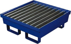 Eagle - 17 Gal Sump, 1,000 Lb Capacity, 1 Drum, Steel Spill Deck or Pallet - 27" Long x 25-3/4" Wide x 6" High, 1 Tank Drum Configuration - Americas Industrial Supply