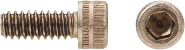 Made in USA - #10-24 UNC Hex Socket Drive, Socket Cap Screw - Grade A-286 Alloy Steel, Passivated Finish, Fully Threaded, 3/8" Length Under Head - Americas Industrial Supply