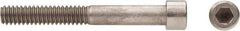 Made in USA - 1/4-20 UNC Hex Socket Drive, Socket Cap Screw - Grade 18-8 Stainless Steel, Uncoated, Partially Threaded, 1-1/2" Length Under Head - Americas Industrial Supply