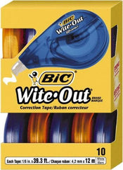 Bic - 1/6" x 472" Correction Tape Non-Refillable - Americas Industrial Supply