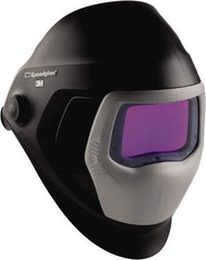 3M - 4.2" Window Width x 2.8" Window Height, 5, 8 to 13 Shade Auto-Darkening Lens, Front Lift Welding Helmet - Black PPA - Americas Industrial Supply