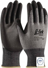 PIP - Size 2XL, ANSI Cut Lvl A3, Puncture Lvl 2, Abrasion Lvl 4, Cut Resistant Gloves - Palm & Fingers Coated, Black/Gray, Paired - Americas Industrial Supply