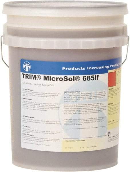 Master Fluid Solutions - Trim MicroSol 685lf, 5 Gal Pail Cutting & Grinding Fluid - Semisynthetic - Americas Industrial Supply