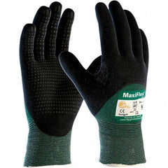 PIP - Size 2XL, ANSI Cut Lvl A2, Puncture Lvl 1, Abrasion Lvl 4, Nitrile Coated Engineered Yarn Cut Resistant Gloves - Palm & Fingers Coated, Knit Wrist, Green, Paired - Americas Industrial Supply