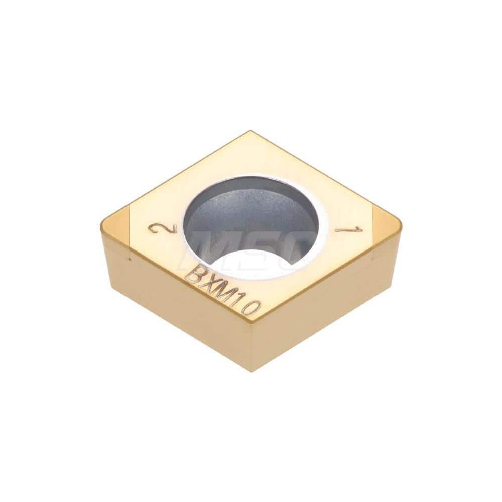 Turning Insert:  2QP-CCGW32.52 BX470,  Polycrystalline Cubic Boron Nitride Uncoated Finish,  Neutral,  3/8″ Inscribed Circle,  0.0310″ Corner Radius,  80.0 &deg N/A Diamond,  Series  CCGW
