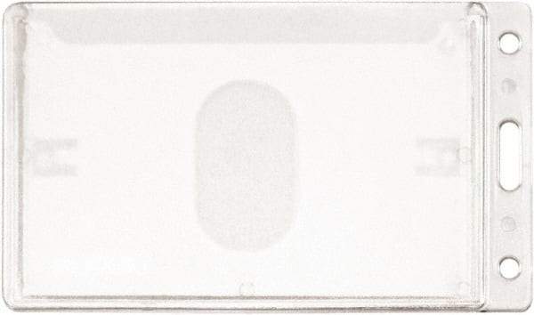 ADVANTUS - Cord Mounted Badge Holder - Clear - Americas Industrial Supply