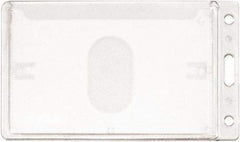 ADVANTUS - Cord Mounted Badge Holder - Clear - Americas Industrial Supply