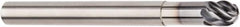 Kennametal - 10mm Diam, 10mm LOC, 6 Flute Solid Carbide Ball End Mill - AlTiN Finish, Single End, 121mm OAL, 10mm Shank Diam, Spiral Flute - Americas Industrial Supply