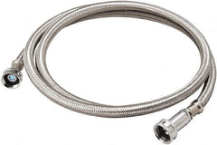 B&K Mueller - 3/4" Hose Inlet, 3/4" Hose Thread Outlet, Stainless Steel Washing Machine Connector - Use with Washer Machines - Americas Industrial Supply