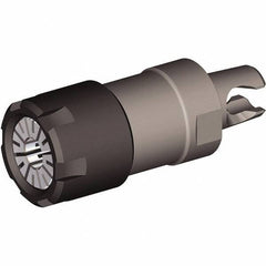 Kennametal - 0.02" to 13/32" Capacity, 40mm Projection, Modular Connection, ER16 Collet Chuck - 54.29mm OAL, 20mm Shank Diam - Exact Industrial Supply
