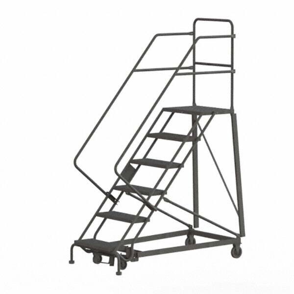 TRI-ARC - Rolling & Wall Mounted Ladders & Platforms Type: Stairway Slope Ladder Style: Rolling Safety Ladder - Americas Industrial Supply