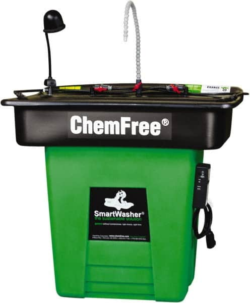 CRC - Free Standing Water-Based Parts Washer - 25 Gal Max Operating Capacity, Plastic Tank, 42" Long x 48" Wide - Americas Industrial Supply