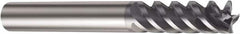 Sandvik Coromant - 3/8", 4 Flute, Solid Carbide, 1/32" Corner Radius End Mill - 3-1/2" OAL, 50° Helix, 1-1/8" LOC - Americas Industrial Supply