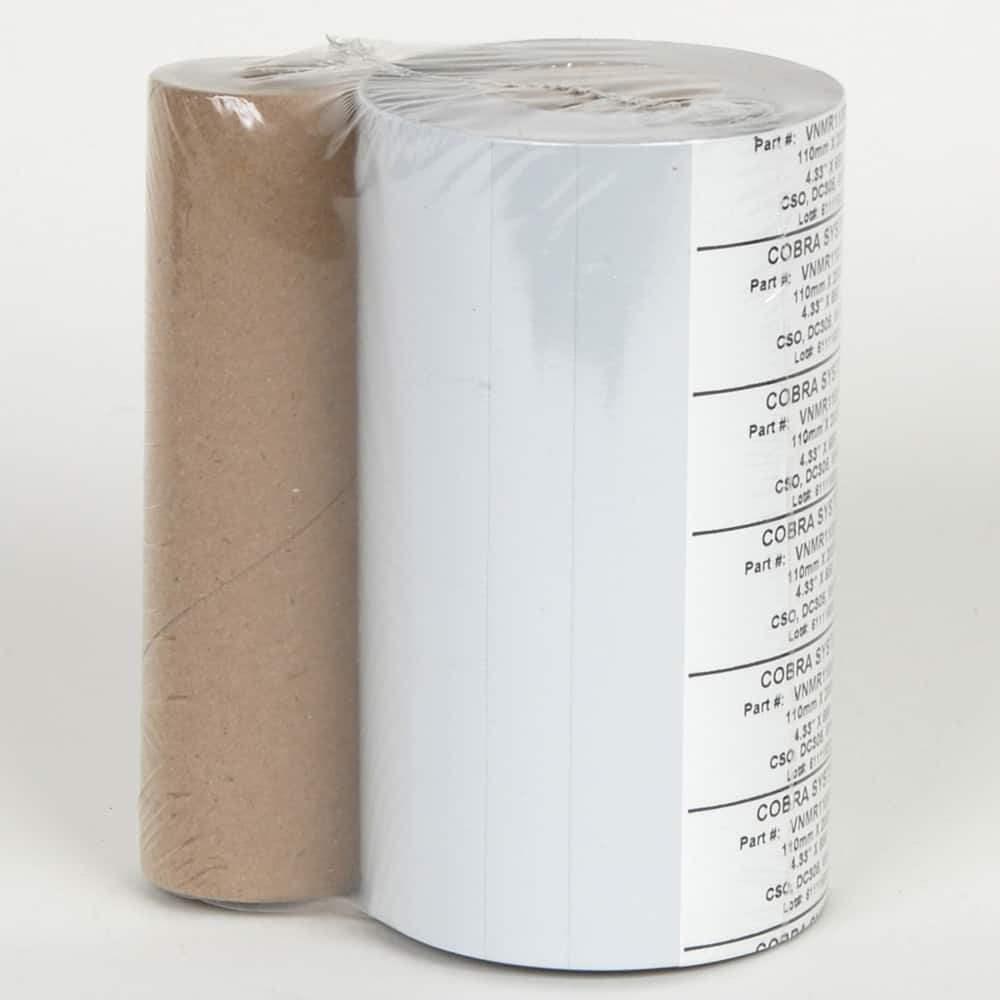 Cobra Systems - Labels, Ribbons & Tapes; Type: Ink Ribbon ; Color: White ; For Use With: VNM8 ; Width (Inch): 8.5 ; Length (Feet): 984 ; Material: Ink Ribbon - Exact Industrial Supply