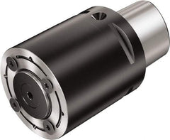 Sandvik Coromant - C8;X40 System Size, Modular Tool Holding System Adapter - 95mm Projection, 80mm Body Diam, 145.4mm OAL, Through Coolant - Exact Industrial Supply