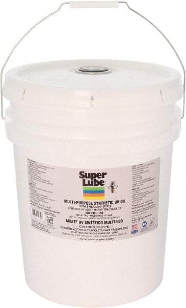 Synco Chemical - 5 Gal Pail Oil with PTFE Direct Food Contact White Oil - Translucent, -45°F to 450°F, Food Grade - Americas Industrial Supply