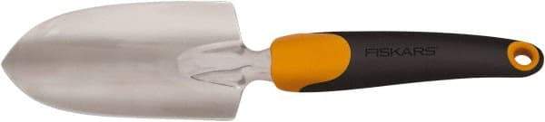 Fiskars - Handheld Trowel - 6" Plastic Overmold Handle, Cast Aluminum Blade, 12" OAL - Americas Industrial Supply